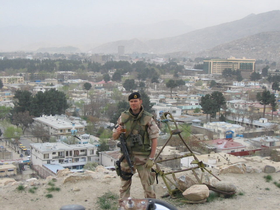 Roy Thomas utenfor Kabul.