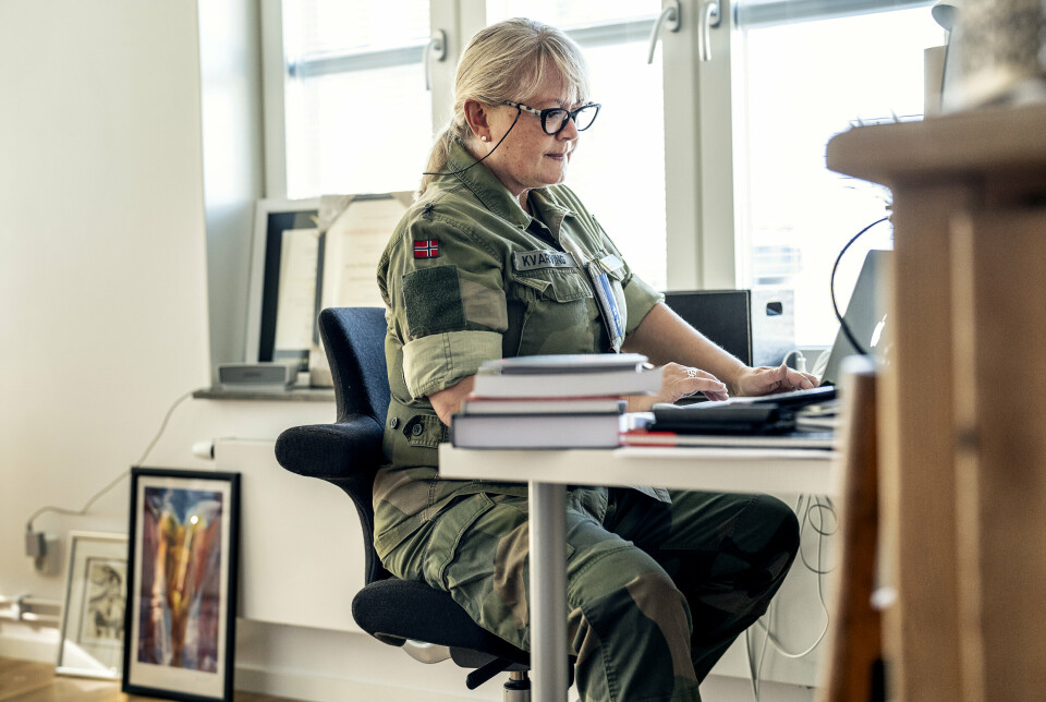 I STOCKHOLM: Lena Kvarving startet i august i ny jobb i Sverige, som leder for utdanning og trening innenfor gender i militæroperasjoner.