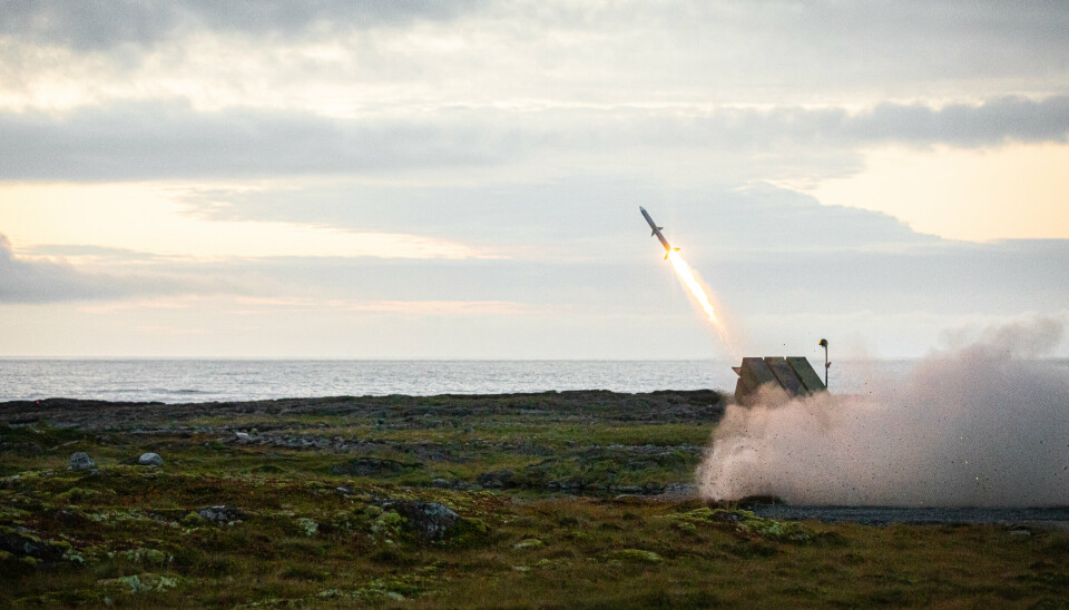 MISSIL: Hærens skal neste uke teste ut NASAMS 3 (Norwegian Advanced Surface to Air Missile System). Her blir det avfyrtmissil under øvelse Sølvpil på Andøya.