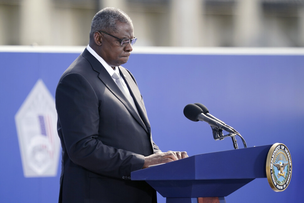 BEKLAGER: USAs forsvarsminister Lloyd Austin beklager dypt etter angrepet som rammet sivile i Kabul.