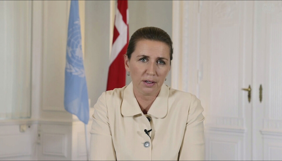 KRITISK: Danmarks statsminister Mette Frederiksen kommer med direkte kritikk mot Frankrike i ubåtstriden.