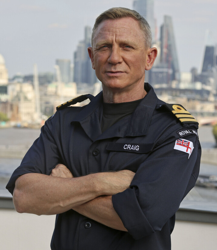 OFFISER: Craigs grad matcher nå graden til agent 007.