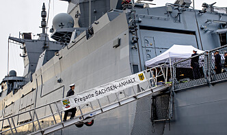 Tysk fregatt designet for asymmetrisk krigføring til kai i Oslo