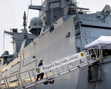 Tysk fregatt designet for asymmetrisk krigføring til kai i Oslo