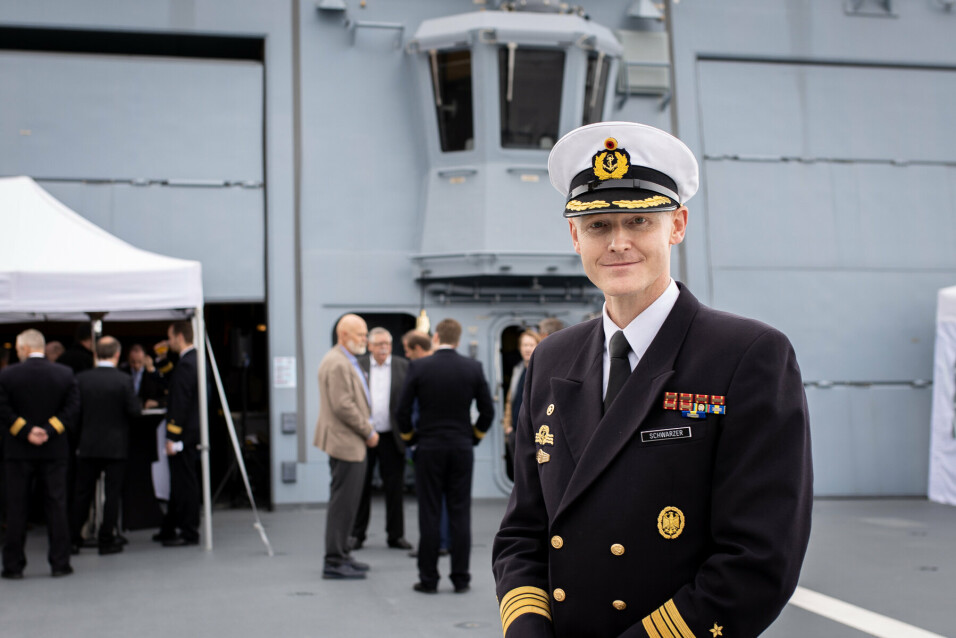 Skipssjef: Sascha Scwarzer er én av to skipssjefer på «Sachsen-Anhalt». Årsaken er at han leder mannskapet «Foxtrot», som fortsatt er under opplæring.