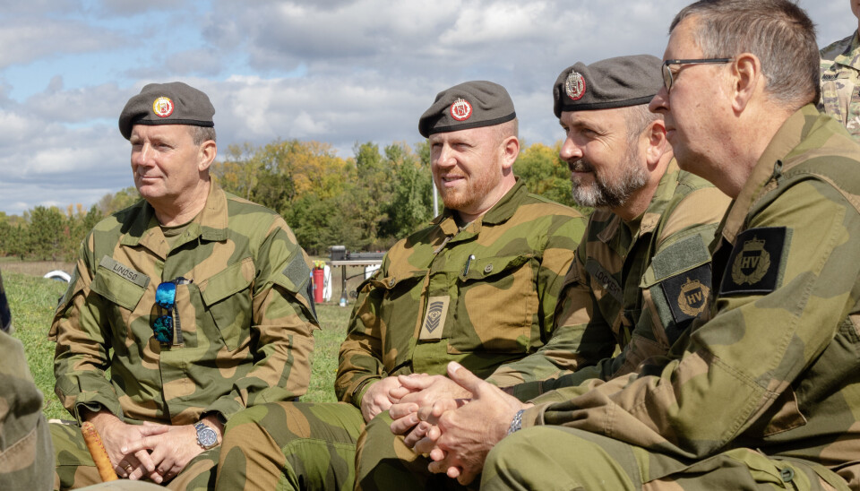PLANLEGGING: Representanter fra Heimevernsstaben i HV-16 og 17 er i Minnesota for å planlegge neste års utveksling.