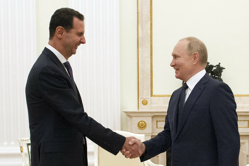 SAMARBEIDER: Syrias president Bashar Assad og Russlands president Vladimir Putin møttes i Moskva 13. september.