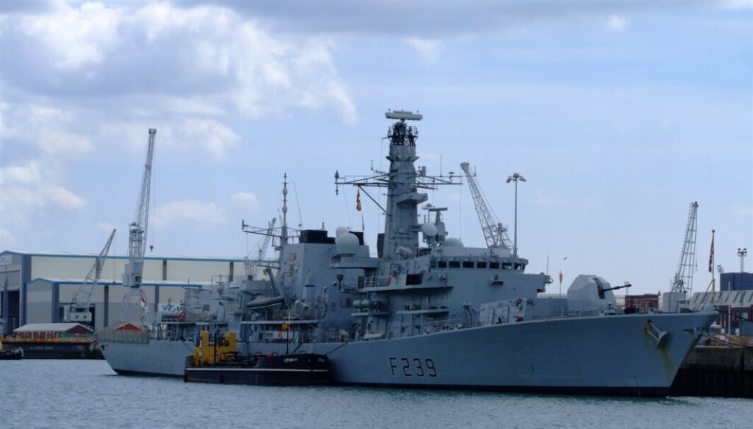 KRIGSSKIP: Den britiske fregatten «HMS Richmond» er på tur gjennom Taiwanstredet. Her var fregatten på militærbasen Portsmouth i England i 2008. KRIGSSKIP: Den britiske fregatten «HMS Richmond» er på tur gjennom Taiwanstredet. Her var fregatten på militærbasen Portsmouth i England i 2008.