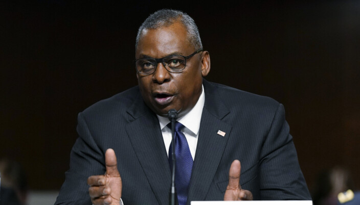 FORKLARTE: USAs forsvarsminister Lloyd Austin under tirsdagens høring i Senatet. FORKLARTE: USAs forsvarsminister Lloyd Austin under tirsdagens høring i Senatet.