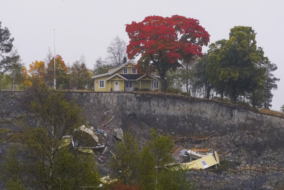 RASSTEDET: Slik så det ut i Gjerdrum 29. september, nærmere ti måneder etter at leirskredet gikk.
