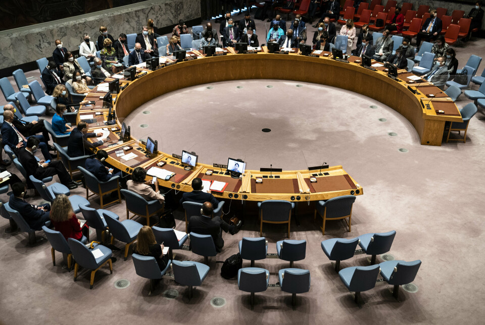 I MØTE: FNs sikkerhetsråd i møte torsdag 23. september.
