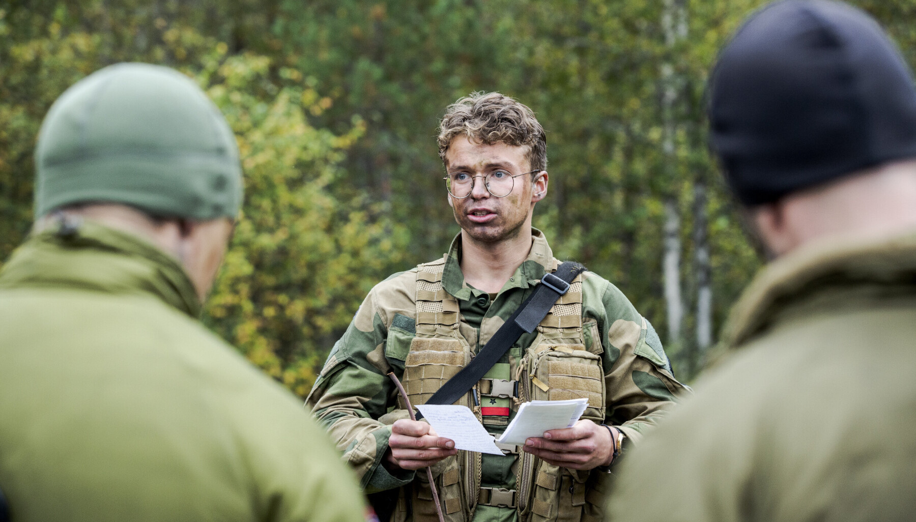 Nye kadetter på Krigsskolen på øvelse på Heistadmoen 16. september 2021. Nye kadetter på Krigsskolen på øvelse på Heistadmoen 16. september 2021.