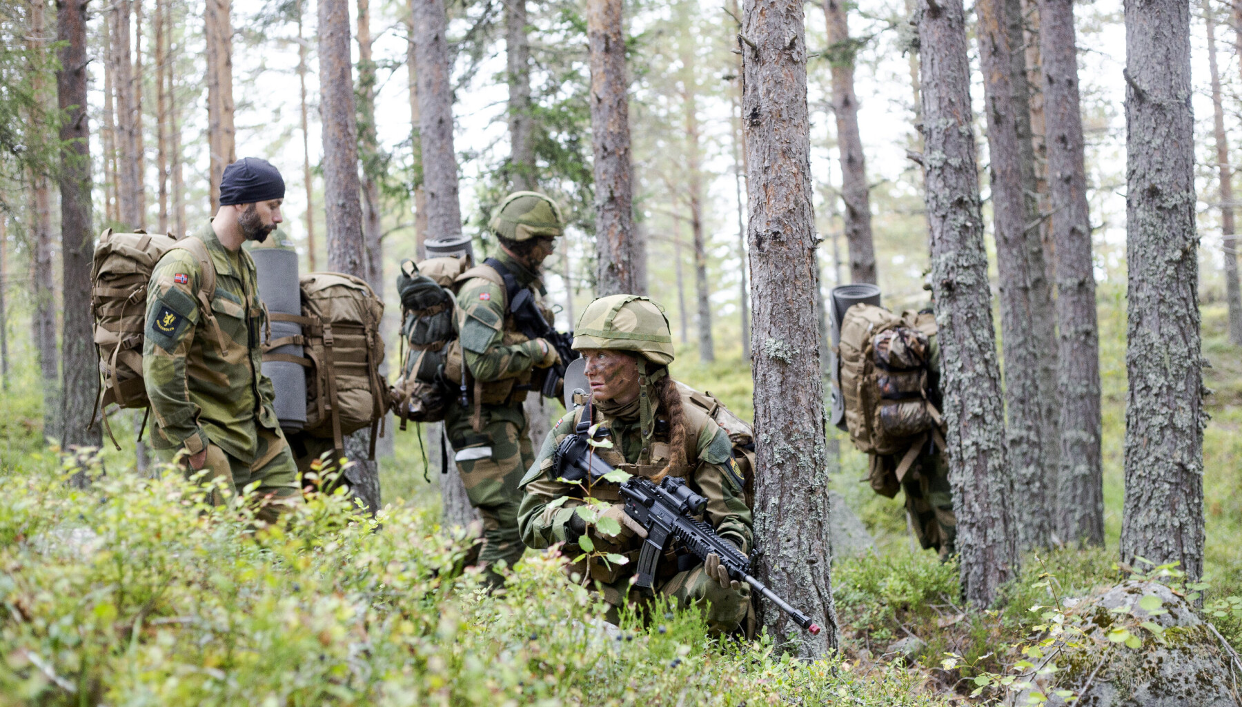 Nye kadetter på Krigsskolen på øvelse på Heistadmoen 16. september 2021. Nye kadetter på Krigsskolen på øvelse på Heistadmoen 16. september 2021.