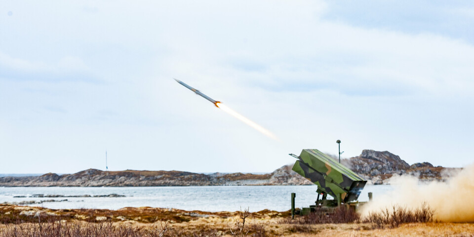 AVANSERT: Luftvernartilleribataljonen (LvBn) fra Ørlandet skyter med NASAMS luftvern på Andøya.