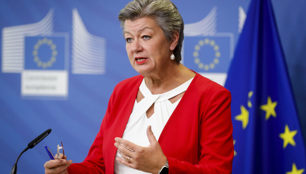 AFGHANERE: EUs innenrikskommissær Ylva Johansson sier EU bør være i stand til å ta imot 42.500 evakuerte afghanere, men at det er opp til medlemslandene.