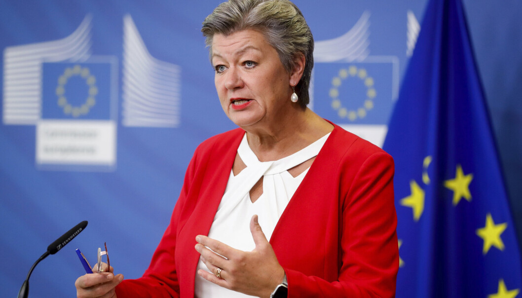 AFGHANERE: EUs innenrikskommissær Ylva Johansson sier EU bør være i stand til å ta imot 42.500 evakuerte afghanere, men at det er opp til medlemslandene. AFGHANERE: EUs innenrikskommissær Ylva Johansson sier EU bør være i stand til å ta imot 42.500 evakuerte afghanere, men at det er opp til medlemslandene.
