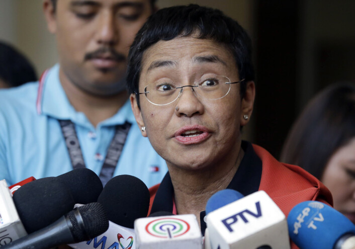 VINNER: Journalist Maria Ressa. VINNER: Journalist Maria Ressa.
