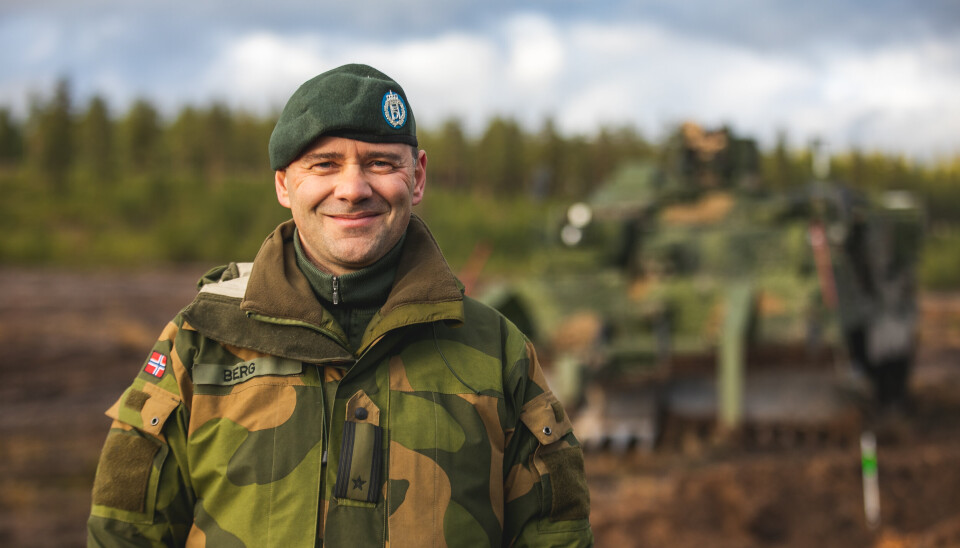 PROSJEKTLEDER: Major Cato Berg i Forsvarsmateriell.
