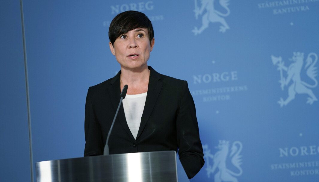 MØTTE TALIBAN: Utenriksminister Ine Eriksen Søreide bekrefter at diplomater fra Norge møtte representanter for Taliban. Bildet er fra en pressekonferanse om situasjonen i Afghanistan sent i august. MØTTE TALIBAN: Utenriksminister Ine Eriksen Søreide bekrefter at diplomater fra Norge møtte representanter for Taliban. Bildet er fra en pressekonferanse om situasjonen i Afghanistan sent i august.