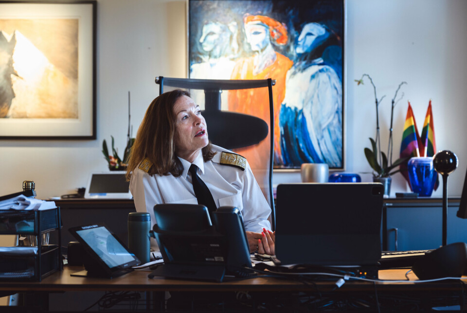 ERKJENNER REGELBRUDD: Viseadmiral Elisabeth Natvig sier Forsvaret varslet Forsvarsdepartementet umiddelbart etter at milliardoverskridelsen i rammeavtalen med Atea ble oppdaget. Bildet er tatt ved en tidligere anledning.