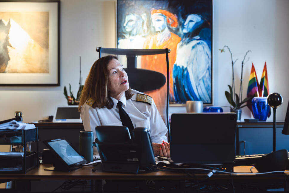 BLIR SITTENDE: Sjef Forsvarsstaben viseadmiral Elisabeth Natvig blir sittende i stillingen til 1. desember 2022.