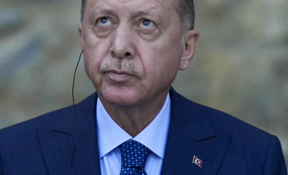 ERDOGAN: Ifølge Tyrkias president er den antatte lederen i IS i Syria drept. Her er Erdogan fotografert i Istanbul i oktober 2021.