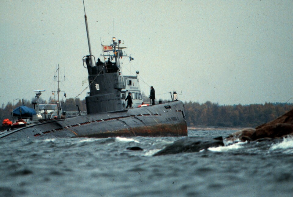 SLO ALARM: Fiskere på Sturkö oppdaget ubåten utenfor Karlskrona og slo alarm.