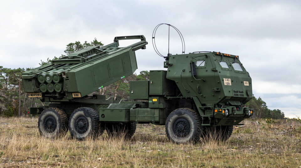 OPERATIV: Få minutter etter landing var det amerikanske rakettartillerisystemet klar til bruk på Gotland.