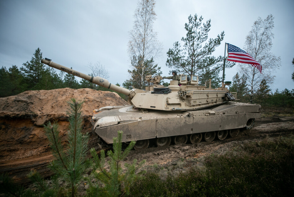 ABRAMS STRIDSVOGN: 12 nasjoner deltok i Iron Spear.