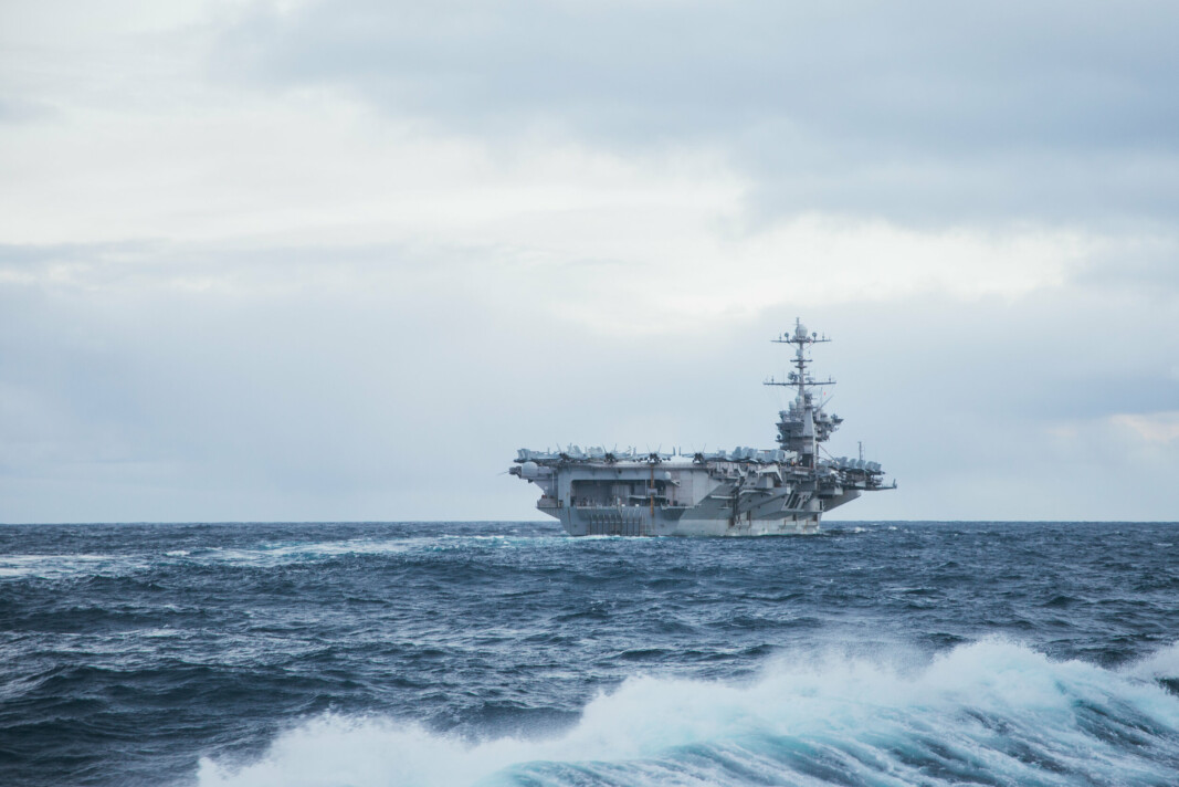 HANGARSKIP: USS Harry S. Truman under øvelsen Trident Juncture 2018.