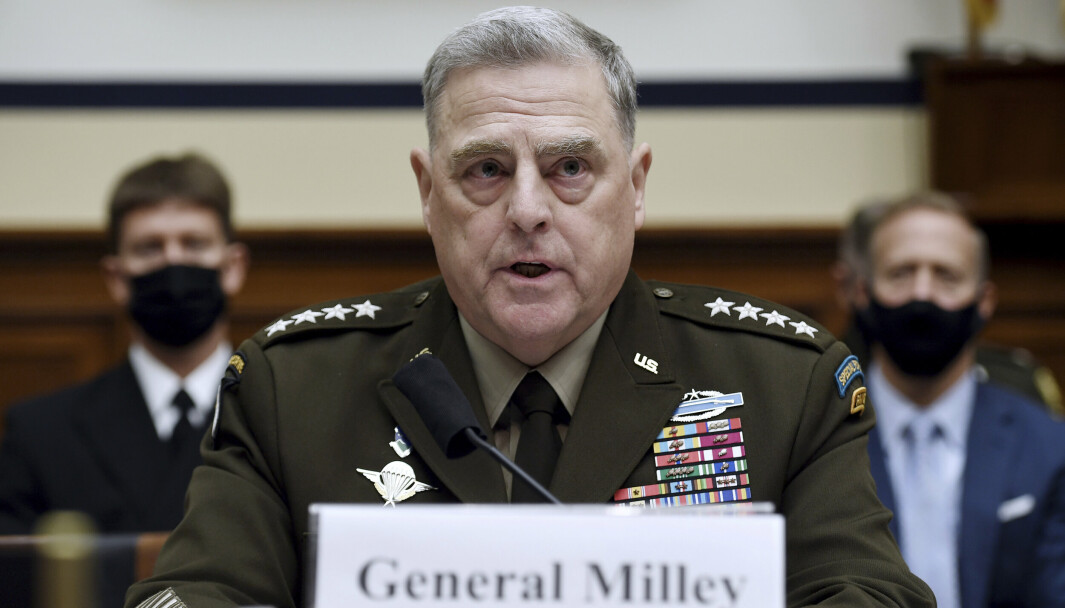 BEKYMRET: Kinas testing av hypersoniske våpen gjør USAs forsvarssjef Mark Milley dypt bekymret.