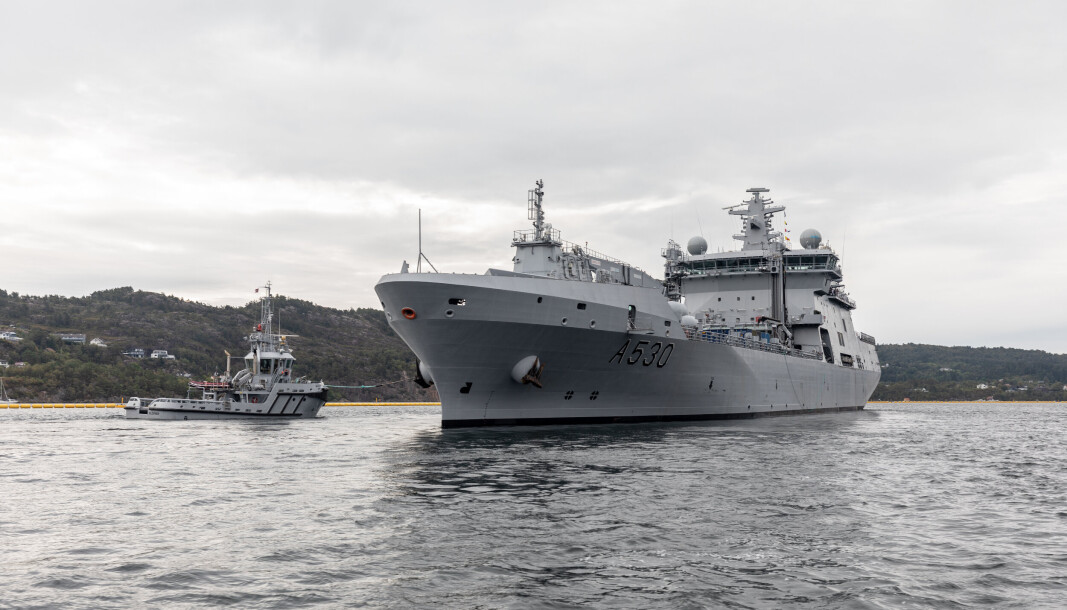 TILBAKE I BERGEN: Etter tre måneder på tokt som en del av Standing Nato Maritime Group 1 er KNM Maud tilbake på Haakonsvern i Bergen. Bildet er fra fartøyets deployering til SNMG1 tidligere i år. TILBAKE I BERGEN: Etter tre måneder på tokt som en del av Standing Nato Maritime Group 1 er KNM Maud tilbake på Haakonsvern i Bergen. Bildet er fra fartøyets deployering til SNMG1 tidligere i år.