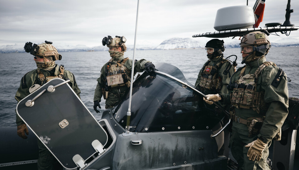 ØVELSE: Under Øvelse Nordlys stiller Forsvaret blant annet med kystjegere. Her ser vi soldater fra Kystjegerkommandoen under øvelse Cold Response 2020.