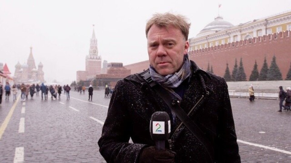 RUSSLANDEKSPERT: Øystein Bogen på Den røde plass i 2018.