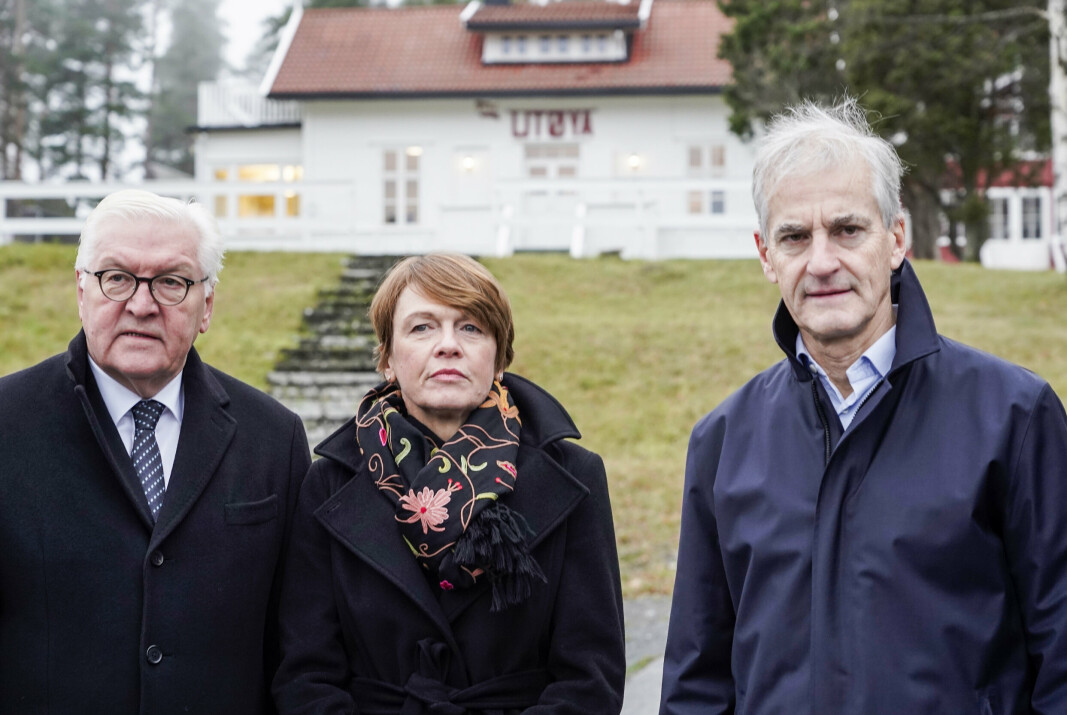 UTØYA: Fredag 5. november besøkte Jonas Gahr Støre Utøya, sammen med den tyske forbundspresidenten Frank-Walter Steinmeier.