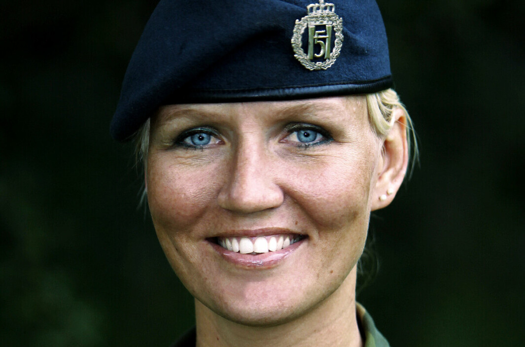 I FJELLANLEGGET: Major Hanne Olafsen jobber til daglig ved Forsvarets operative hovedkvarter.
