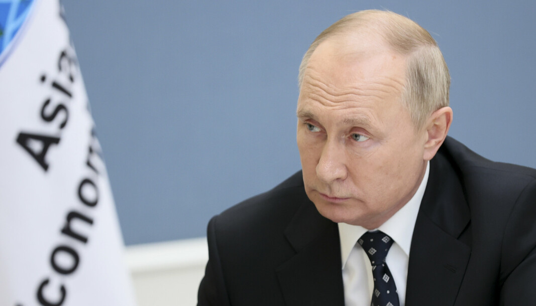 RUSSLAND: Vladimir Putin i lørdagens intervju med den statlige russiske kringkasteren Vesti.