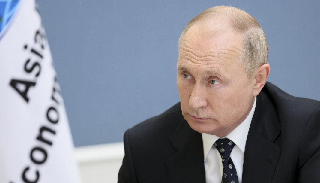 RUSSLAND: Vladimir Putin i lørdagens intervju med den statlige russiske kringkasteren Vesti. RUSSLAND: Vladimir Putin i lørdagens intervju med den statlige russiske kringkasteren Vesti.