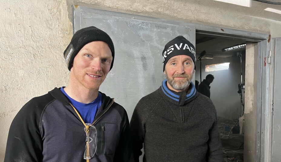 Andreas Espetvedt Nordstrand (t.v.) og og Morten Tvedt i Forsvarets sanitet leder prosjektet om psykisk førstehjelp.