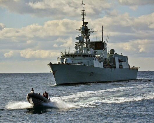 Branntilløp om bord canadisk fregatt
