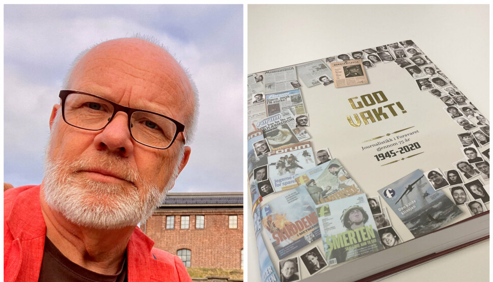 HISTORIE: Forfatter og tidligere Fredriksstad Blad-redaktør Erling Omvik har skrevet boka «God Vakt» om Forsvarets forum og forløperen Mannskapsavisa. Omvik har dokumentert at flere alvorlige hendelser aldri ble skrevet om.