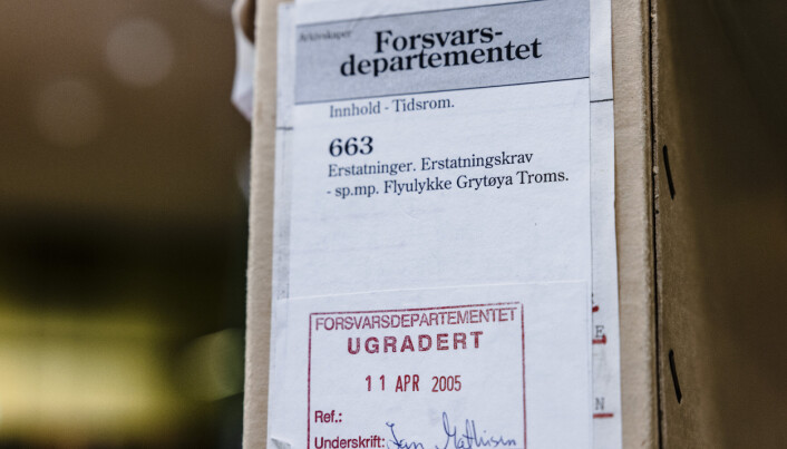 OFFENTLIG: Dokumenter som omhandlet Grytøya-ulykken i 2005. Dette er året den militære havarikommisjonens rapport etter 33 år endelig blir offentlig. OFFENTLIG: Dokumenter som omhandlet Grytøya-ulykken i 2005. Dette er året den militære havarikommisjonens rapport etter 33 år endelig blir offentlig.
