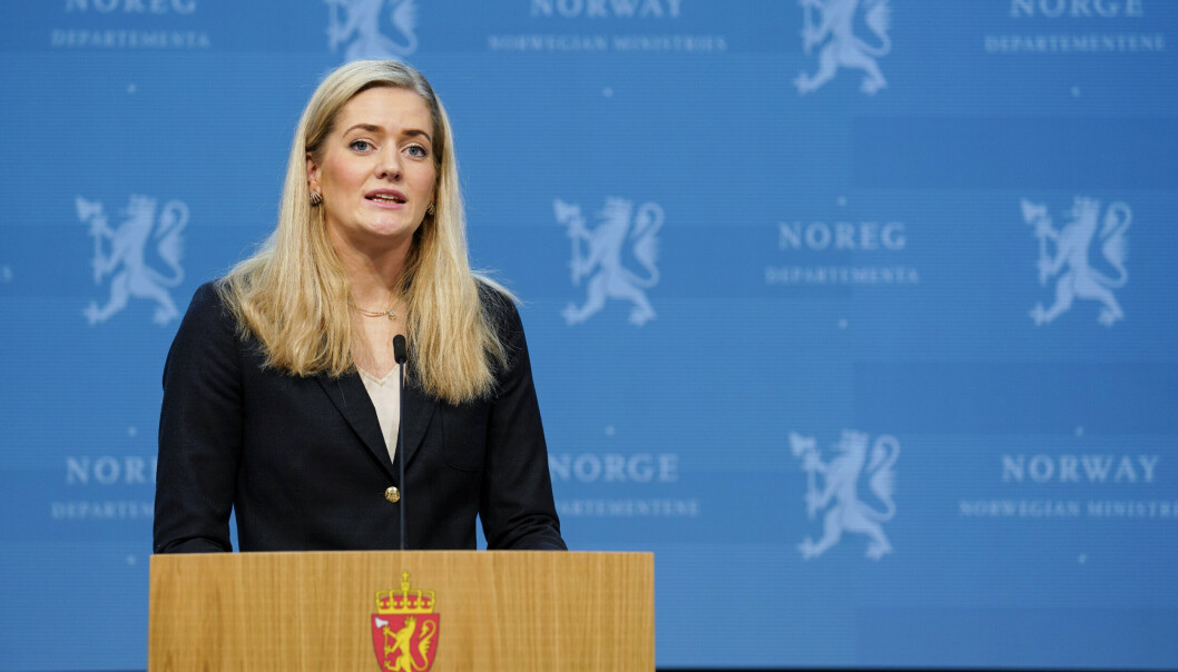 SETTESTATSRÅD: Emilie Enger Mehl (SP) ble i oktober utnevnt til justis- og beredskapsminister. Nå er hun settestatsråd for forsvarsministeren.