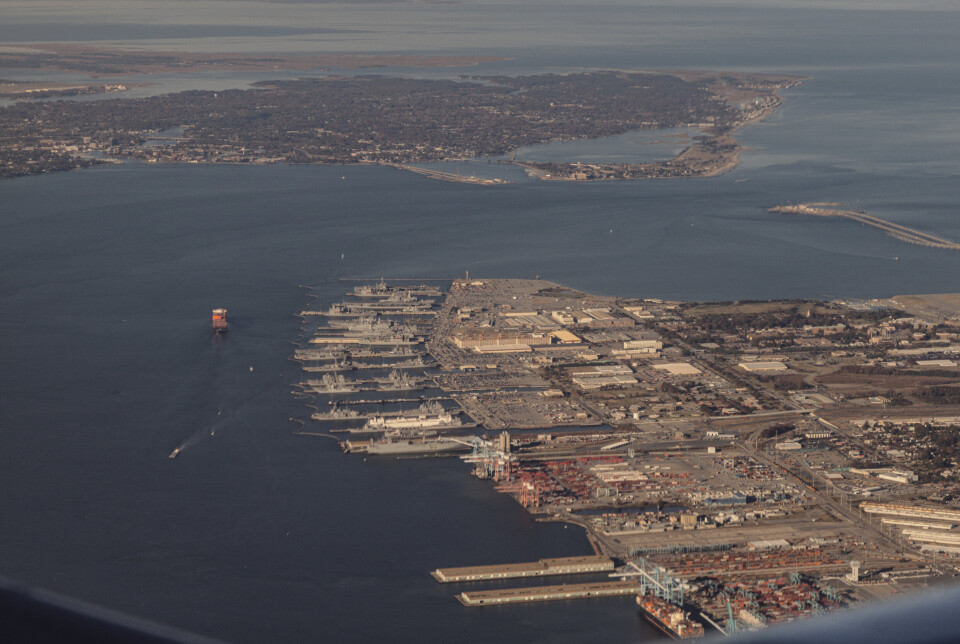 BASE: Naval Station Norfolk er verdens største marinebase.