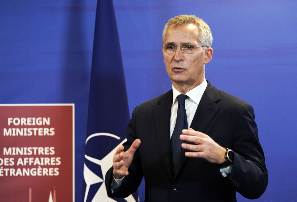 RIGA: Natos generalsekretær Jens Stoltenberg under Natos utenriksministermøte i Riga 30. november.