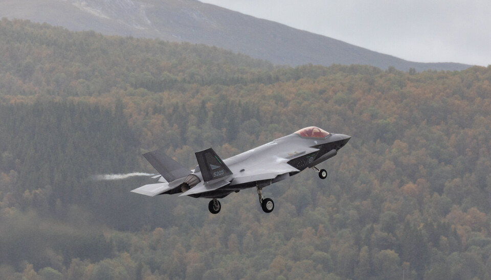 STØY: F-35A fra Luftforsvaret tar av fra Evenes flystasjon