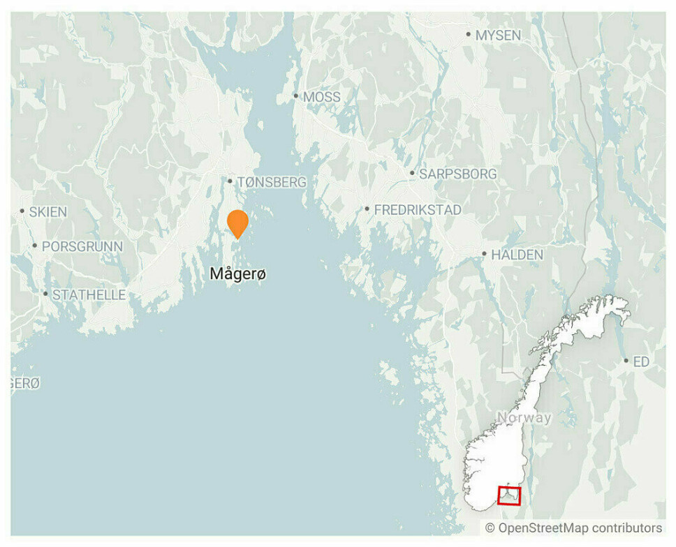 MAGERØ: Soldaten ble skadd under en øvelse på Magerø i Færder.