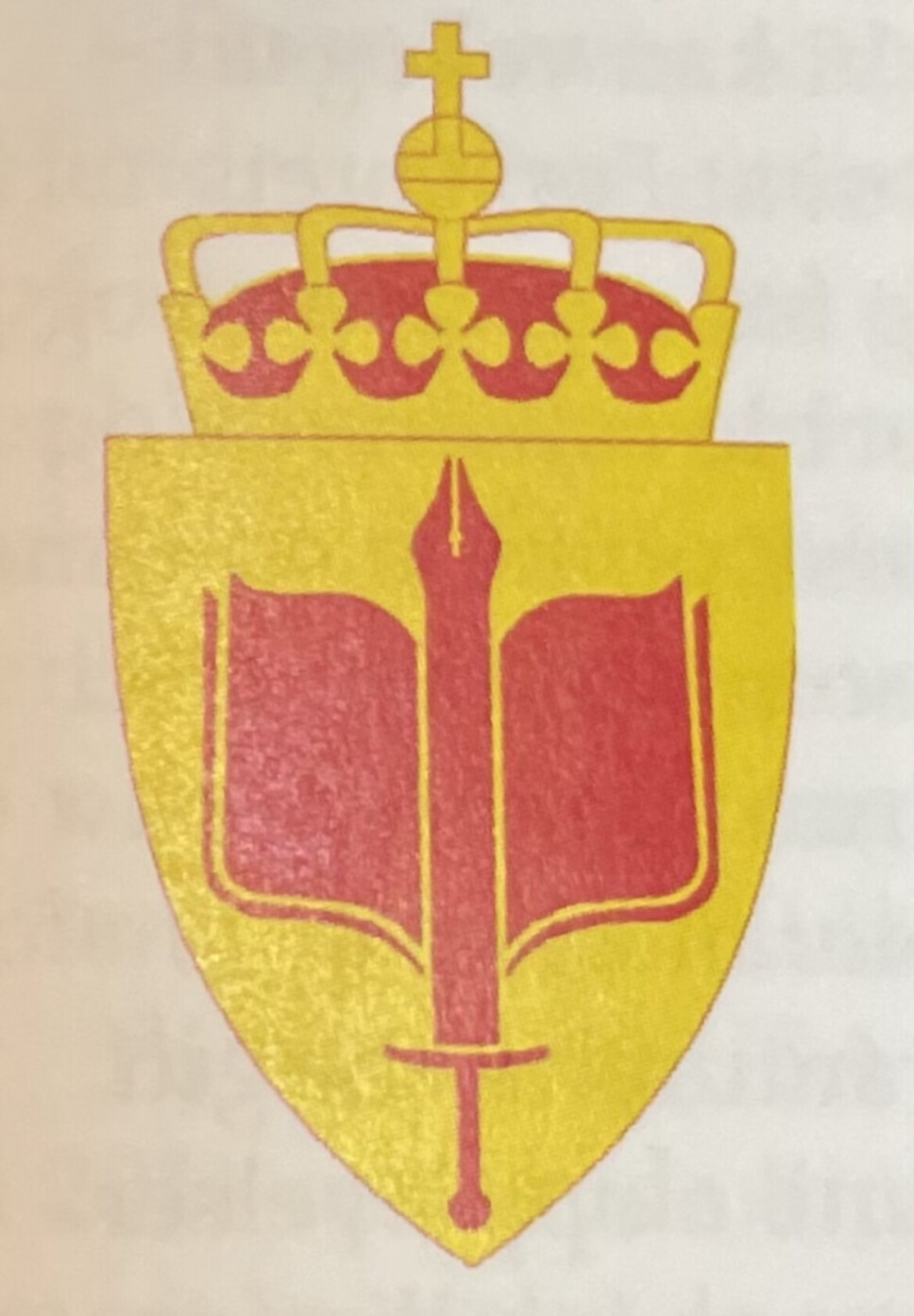 MERKET: Her er våpenskjoldet til Forsvarets forum, approbert av forsvarssjef Harald Sunde i 2012.