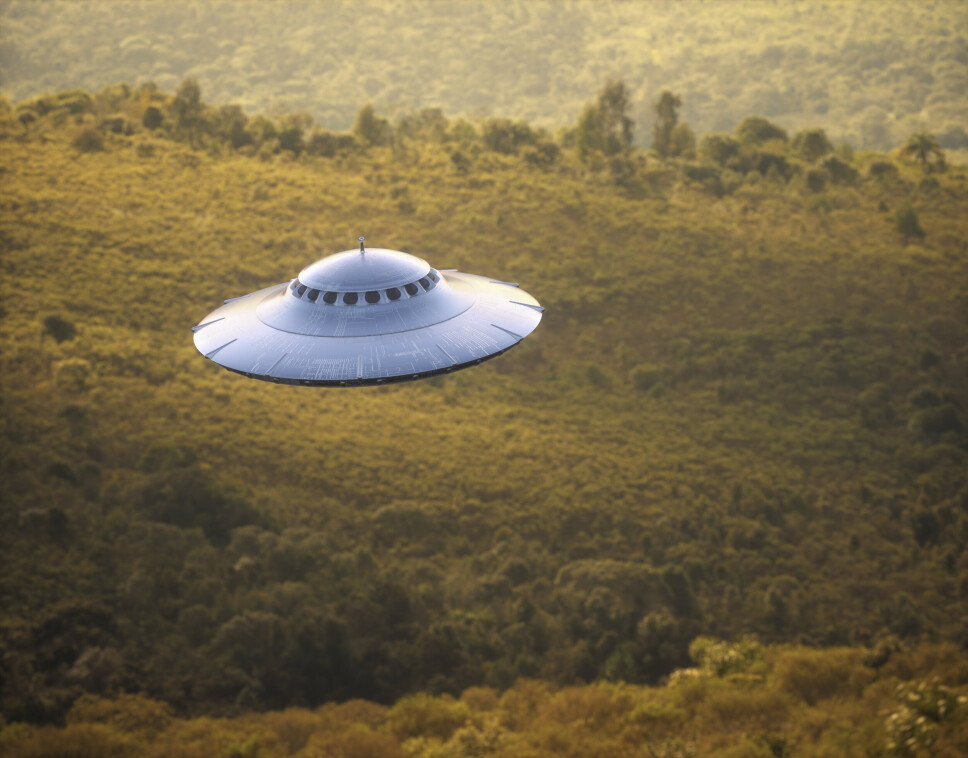 TRUSSEL: Danmarks forsvarsminister anser UFOer som en potensiell trussel. Bildet er en kunstnerisk fremstilling.