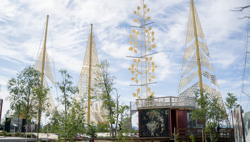 KUNSTMONUMENT: Roseslottet er en kunstinstallasjon og pedagogisk prosjekt som forteller historien om okkupasjonen av Norge.